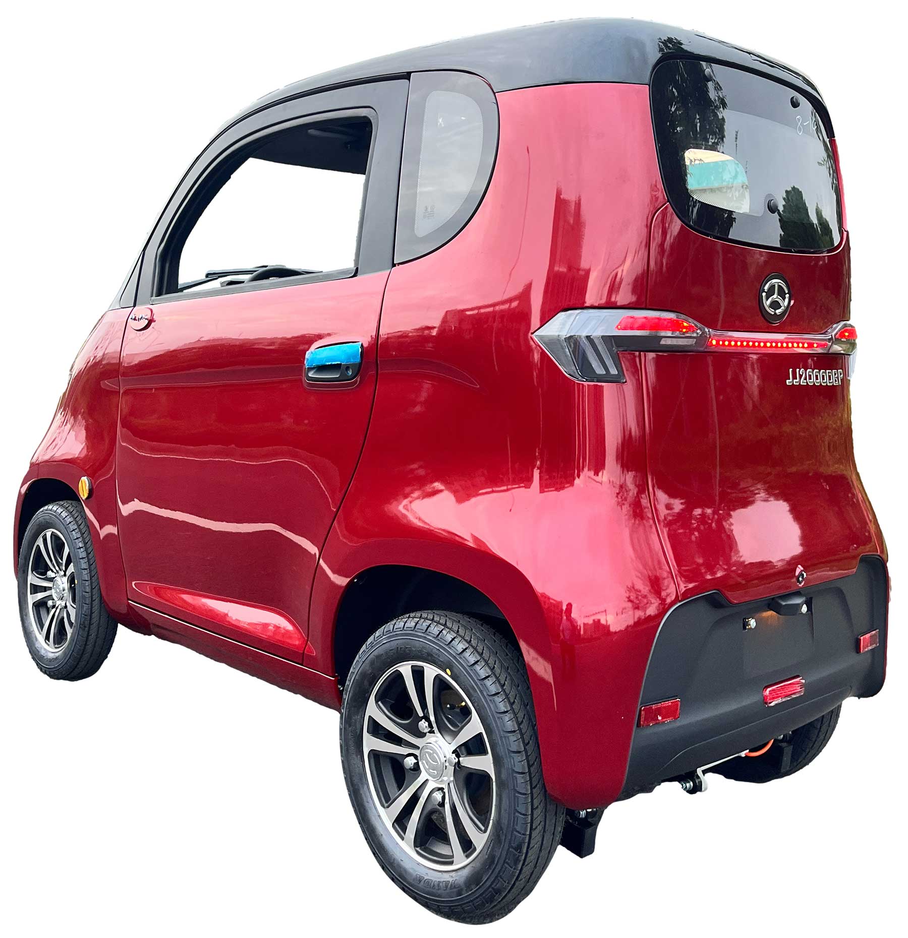 EccoStar 4-Wheeler LIO-Akku 60V52Ah Burgundy Seite Hinten Links