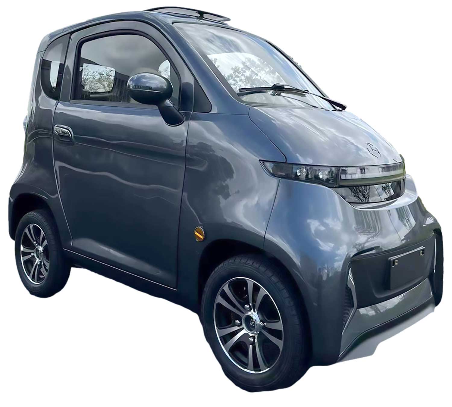 EccoStar 4-Wheeler LIO-Akku 60V52Ah Anthrazith-Grau Seite vorne Rechts
