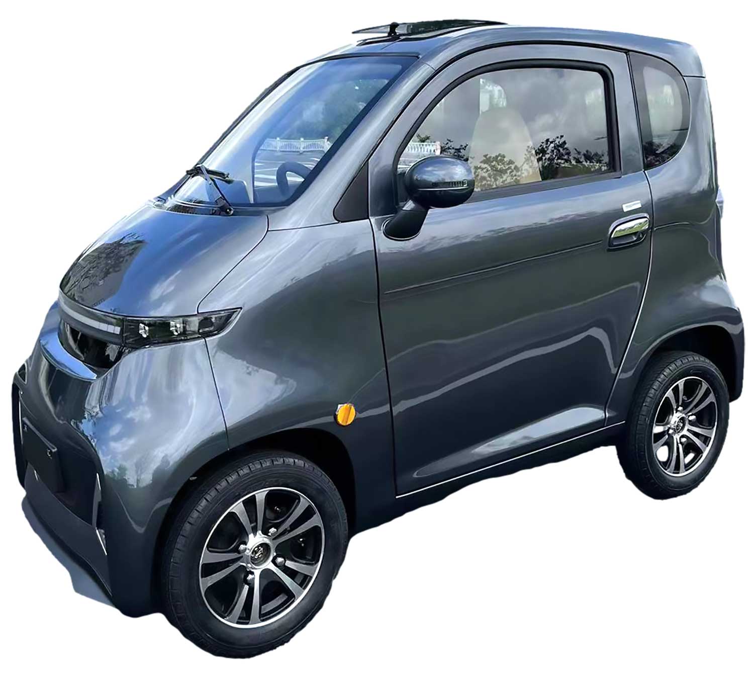 EccoStar 4-Wheeler LIO-Akku 60V52Ah Anthrazith-Grau Seite vorne Links