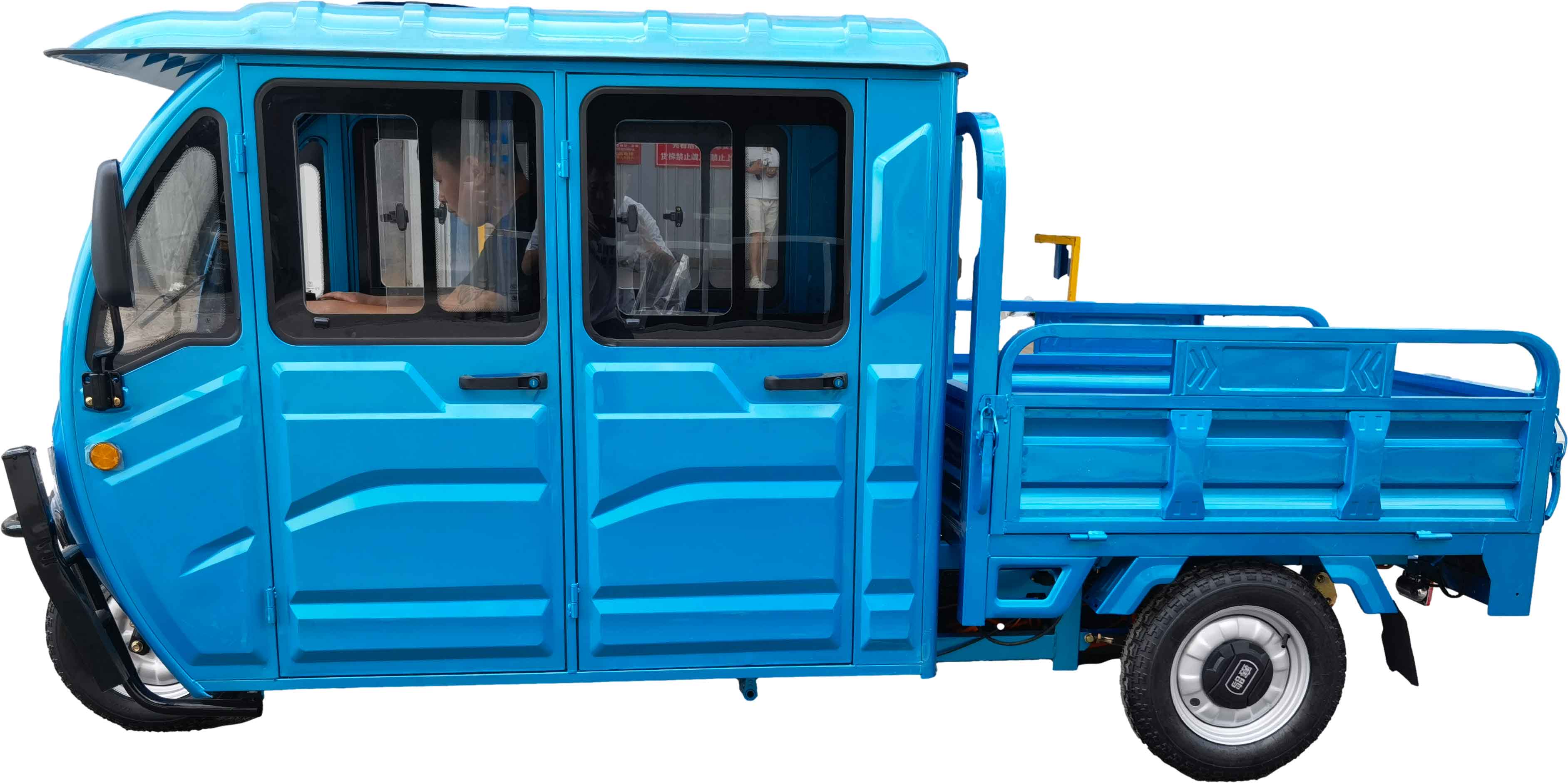 RocknBikes Saige Cargo Doppelkabine DoKa Elektro-Dreirad mit Kippmulde und Kabine  Seite links ganz