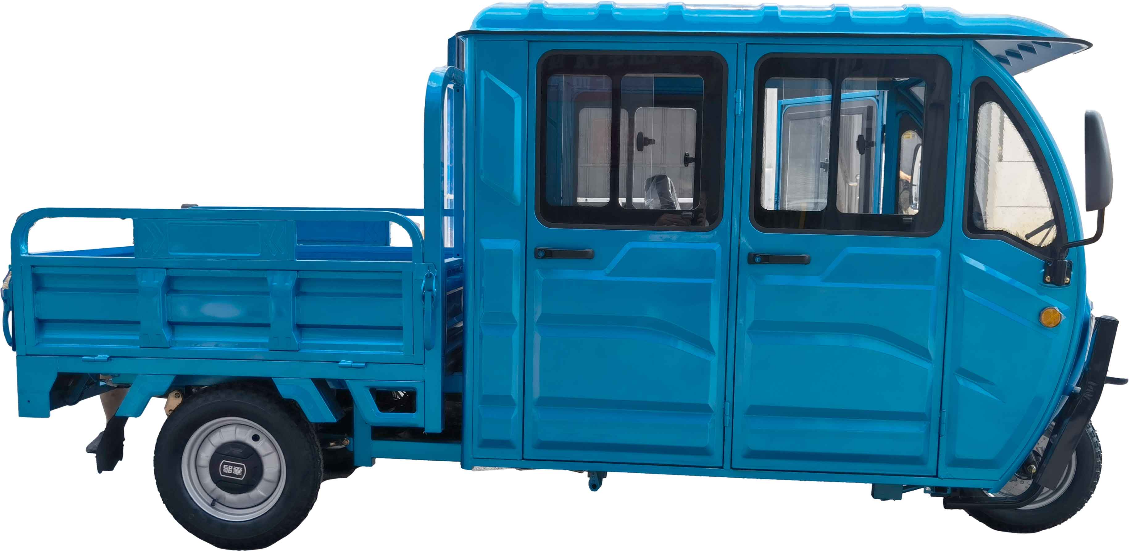 RocknBikes Saige Cargo Doppelkabine DoKa Elektro-Dreirad mit Kippmulde und Kabine  Seite rechts ganz