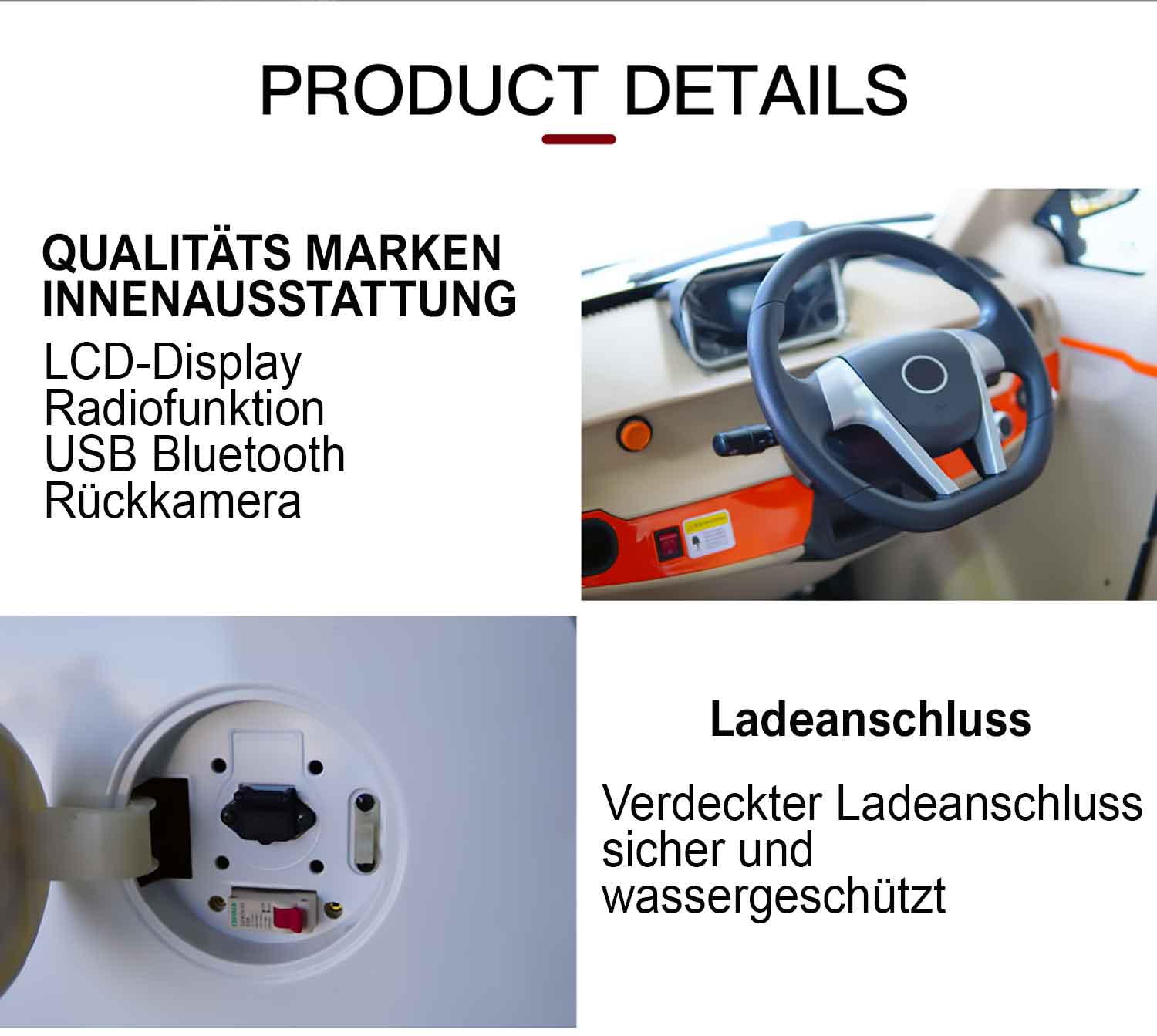 EccoStar X3 Details Ladeanschluss