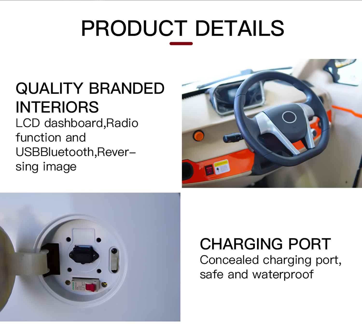 EccoStar X3 Details Ladeanschluss