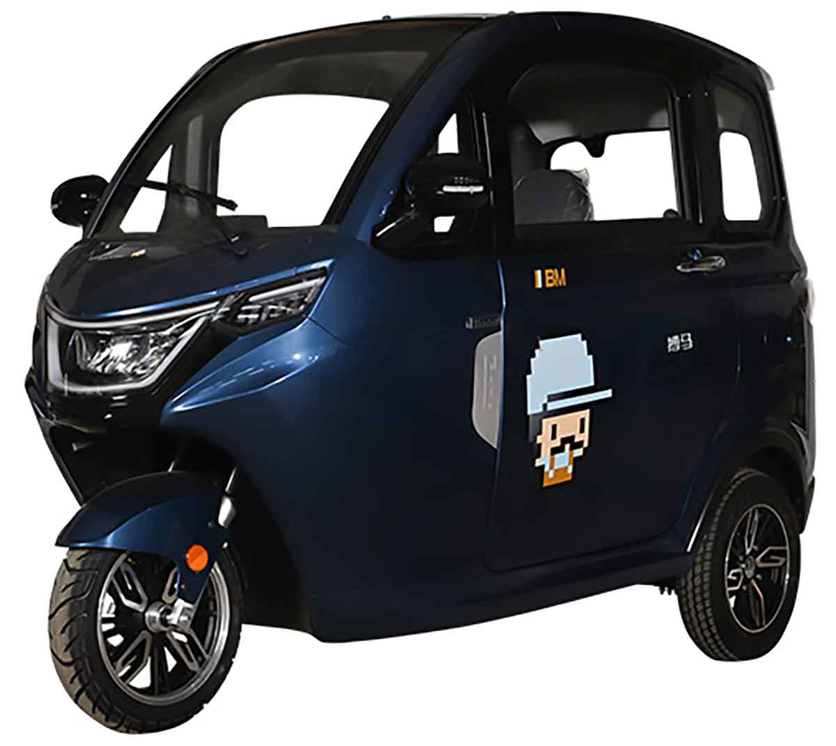 EccoStar MicroCar 45km/h X3 Mokick Version Dunkelblau