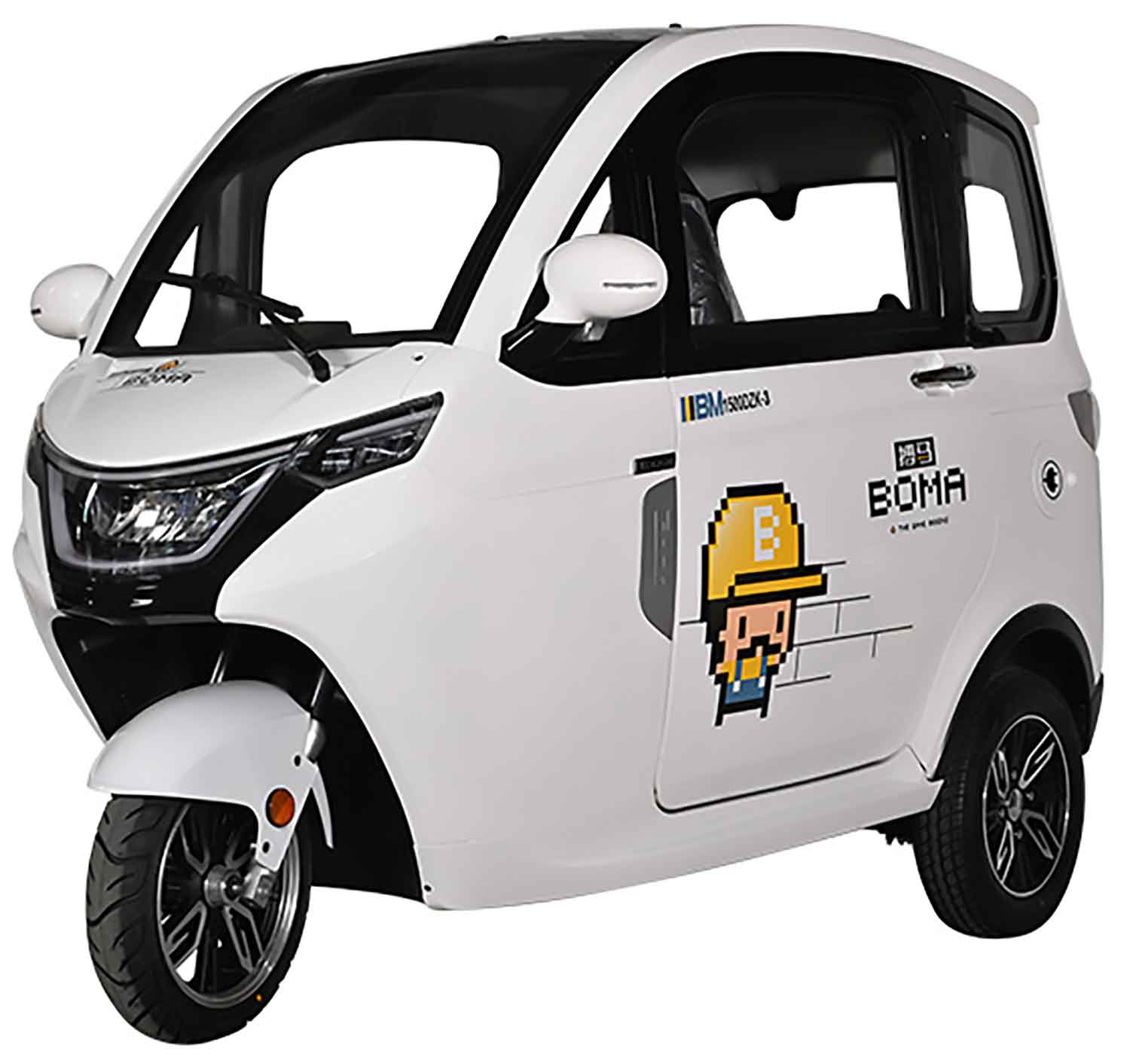 EccoStar MicroCar 45km/h X3 Mokick Version Weiss