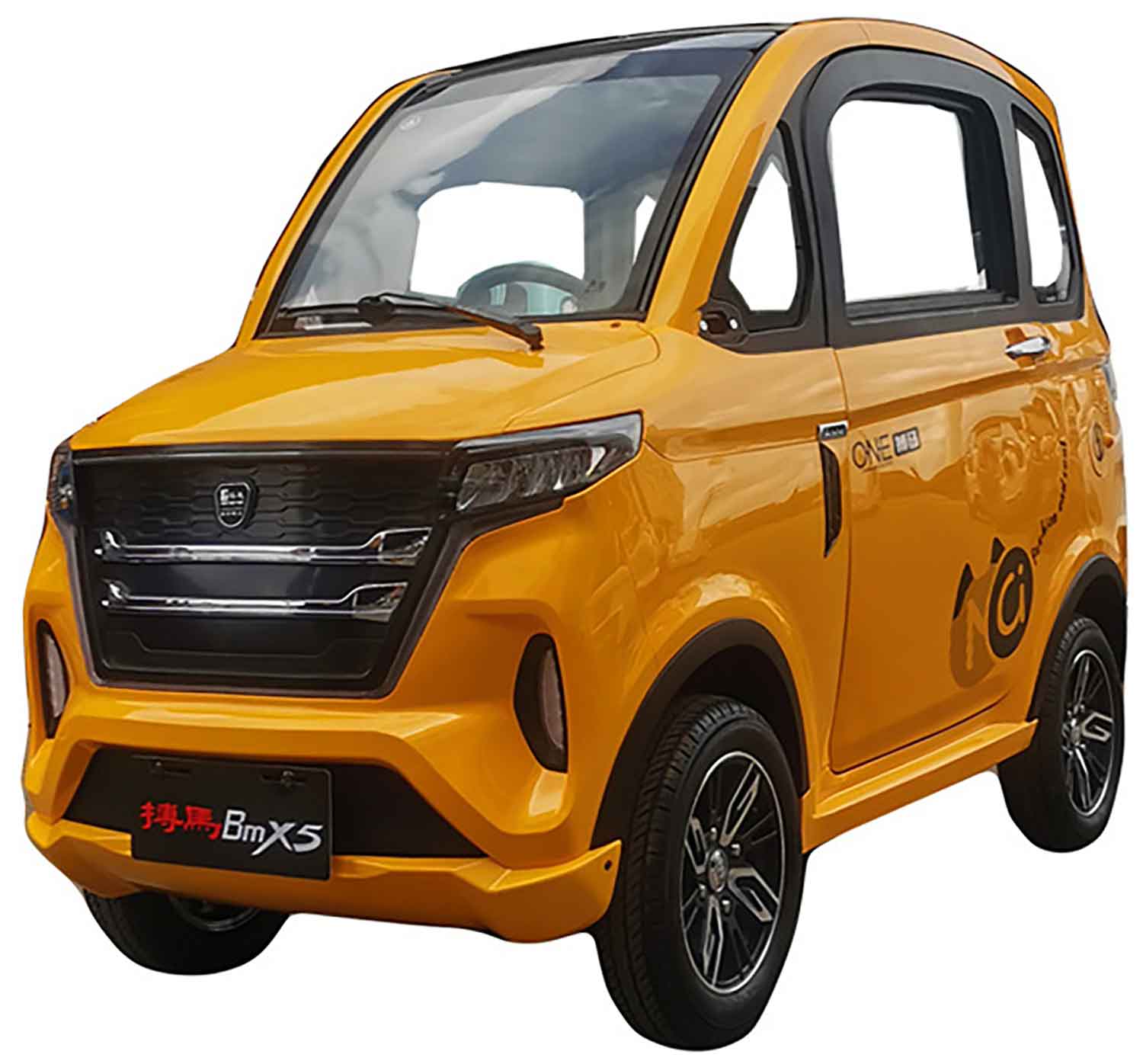 EccoStar X9 MicroCar 4-Wheeler 4-Rad Gelb Orange