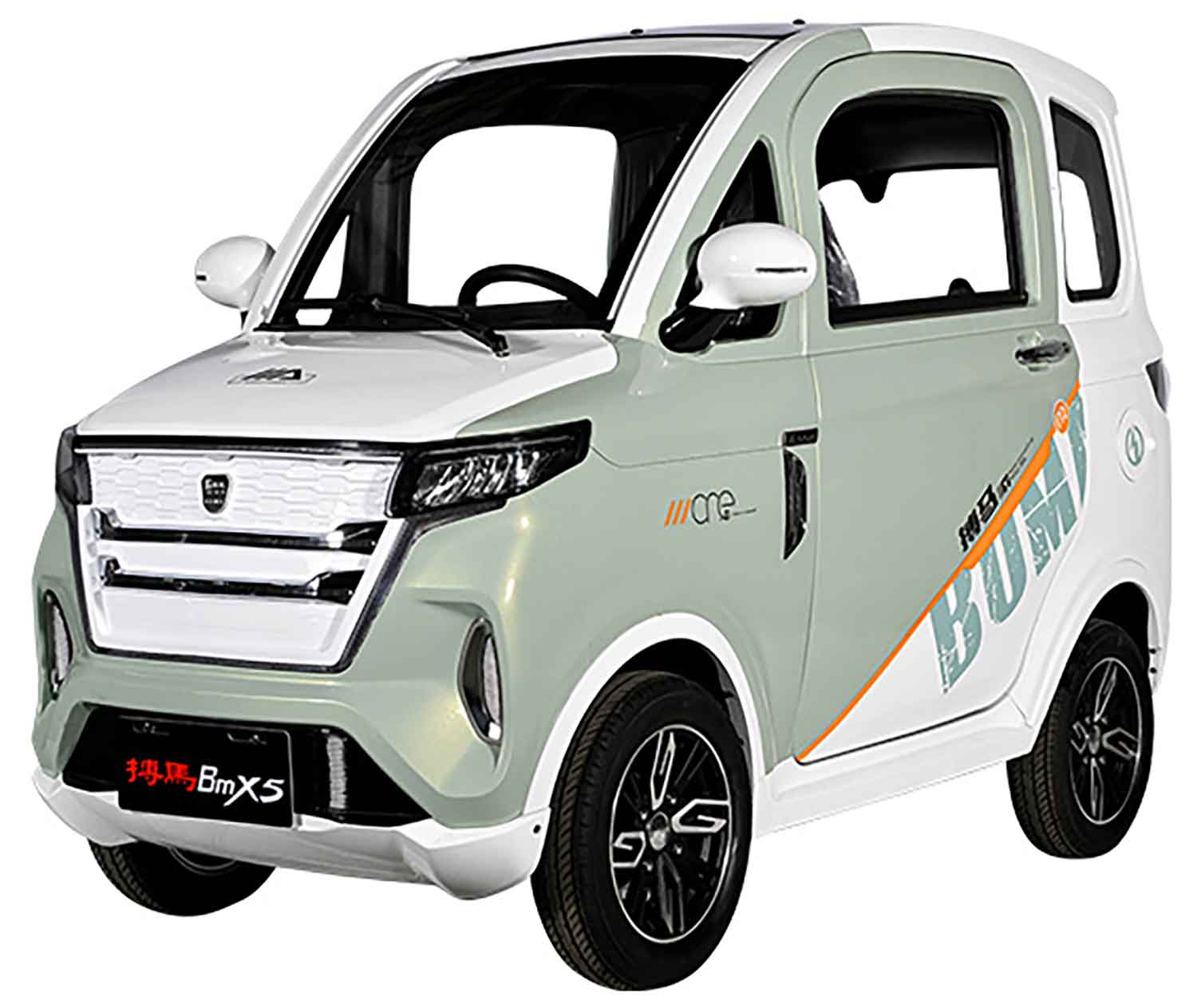 EccoStar X9 MicroCar 4-Wheeler 4-Rad Mint Weiss