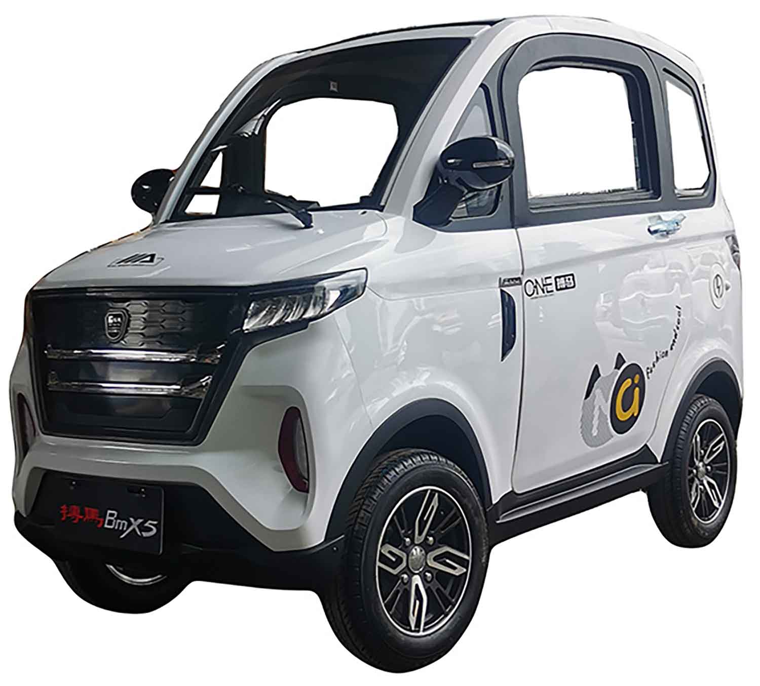 EccoStar X9 MicroCar 4-Wheeler 4-Rad Weiss