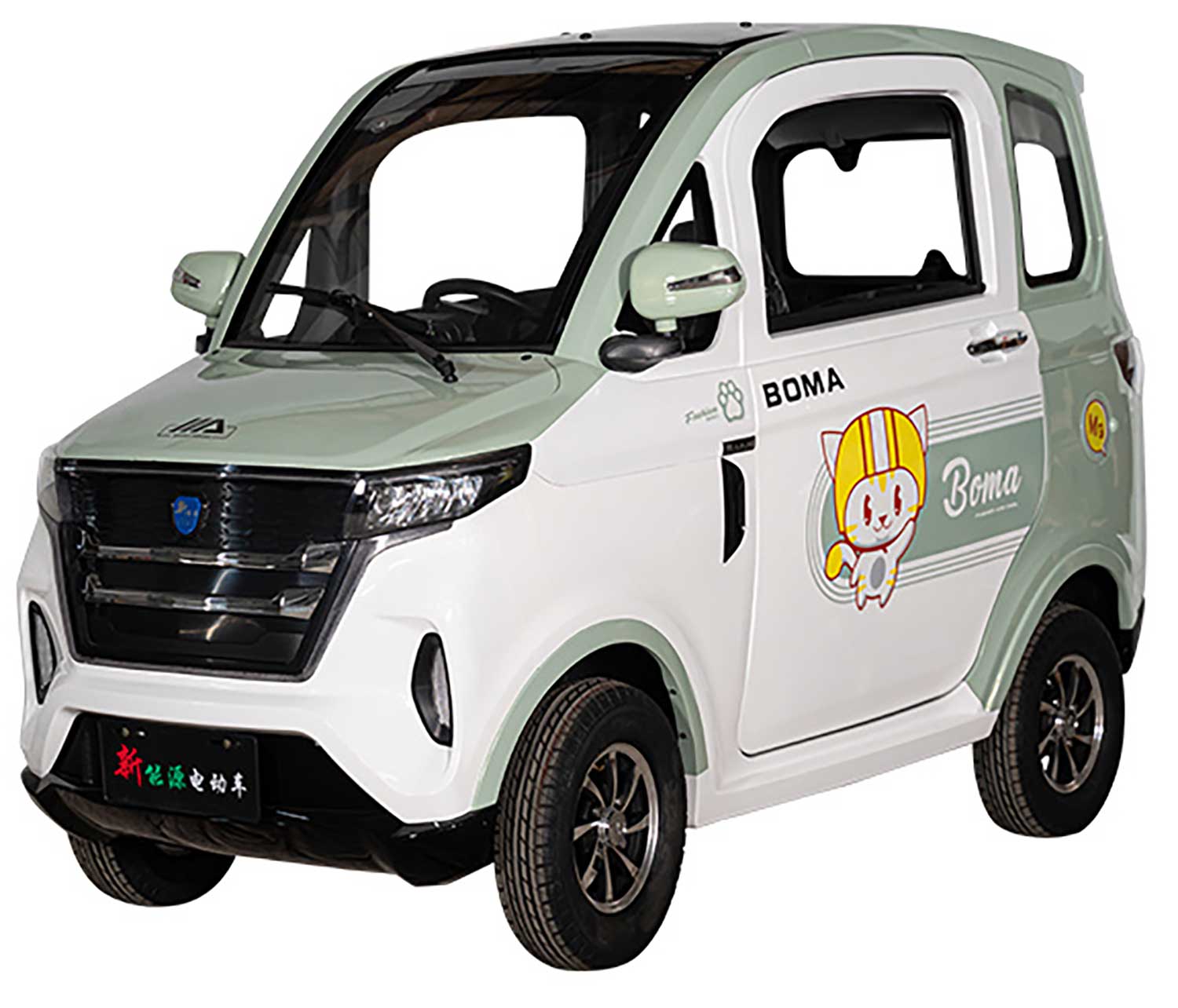 EccoStar X9 MicroCar 4-Wheeler 4-Rad Weiss-Mint